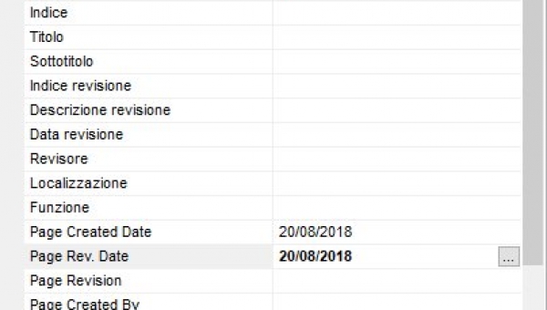 Data di revisione senza ora